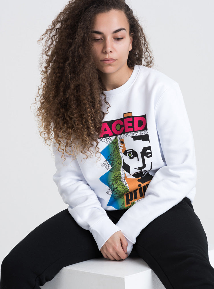 Sliced Sweatshirt - White